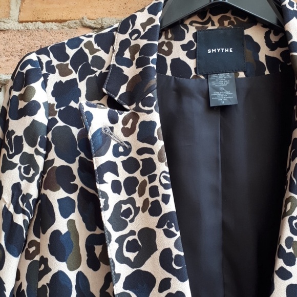 Smythe Leopard-print Camouflage Boyfriend Blazer - Picture 5 of 14
